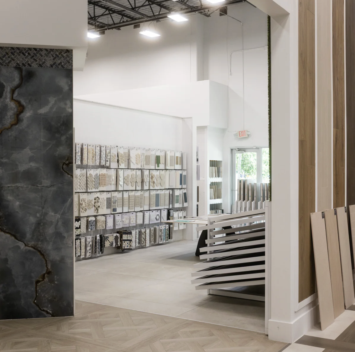 Showroom tiles display
